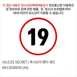 [ALICES SECRET] 섹시브라 팬티 세트 NA13030059 (A4)