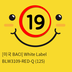 [미국 BACI] White Label  BLW3109-RED-Q (125)