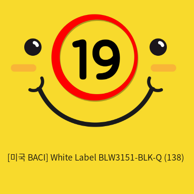 [미국 BACI] White Label BLW3151-BLK-Q (138)