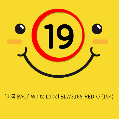 [미국 BACI] White Label  BLW3168-RED-Q (154)