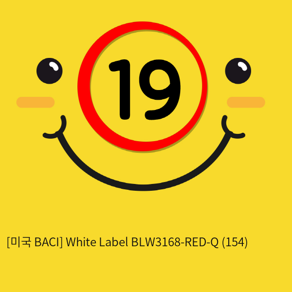 [미국 BACI] White Label  BLW3168-RED-Q (154)