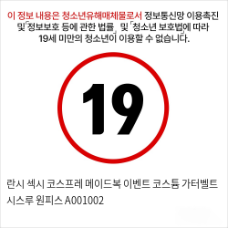 란시 섹시 코스프레 메이드복 이벤트 코스튬 가터벨트 시스루 원피스 A001002