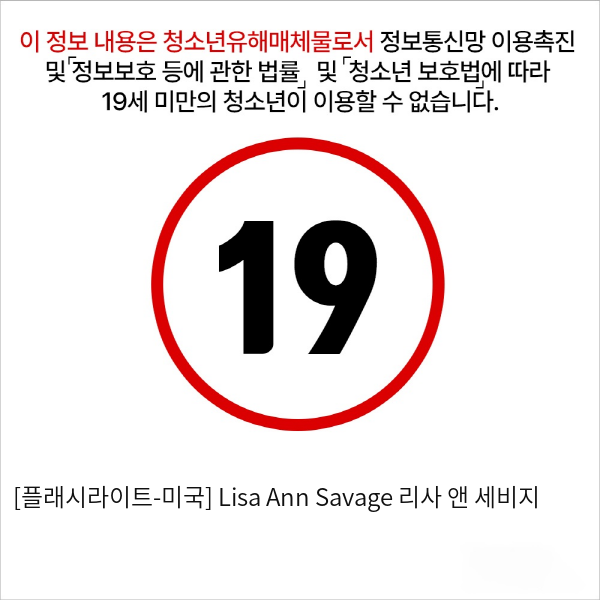 [플래시라이트-미국] Lisa Ann Savage 리사 앤 세비지